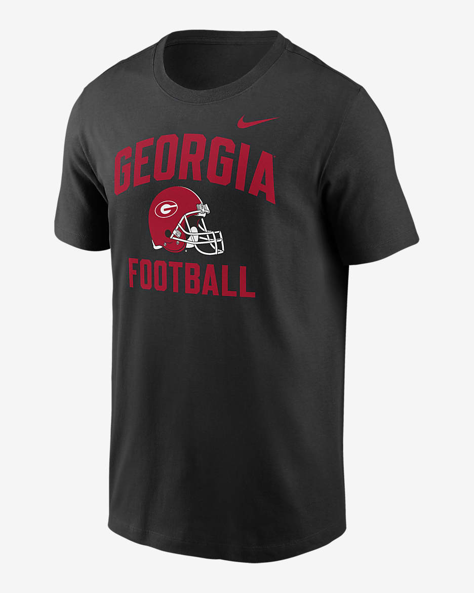 Georgia Bulldogs Campus Football Helmet Men s Nike College T Shirt